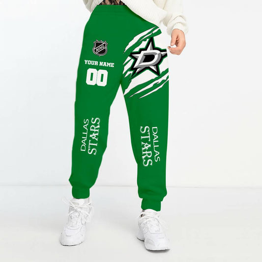 LIMITED EDITION - NEW CUSTOMIZED NHL15 DLS DALLAS STARS UNISEX LONG PANTS