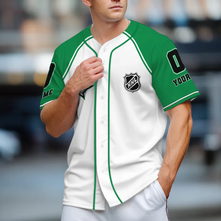 LIMITED EDITION - NEW CUSTOMIZED NHL15 DLS DALLAS STARS BASEBALL JERSEY
