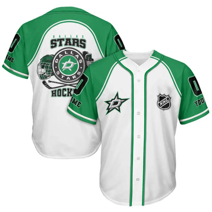 LIMITED EDITION - NEW CUSTOMIZED NHL15 DLS DALLAS STARS BASEBALL JERSEY