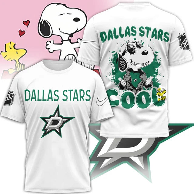 LIMITED EDITION - NEW CUSTOMIZED NHL15 DLS DALLAS STARS X SNOOPY T-SHIRT, SWEATSHIRT, HOODIE & ZIP HOODIE
