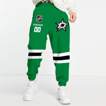 LIMITED EDITION - NEW CUSTOMIZED NHL15 DLS DALLAS STARS COMBO HOODIE & LONGPANTS