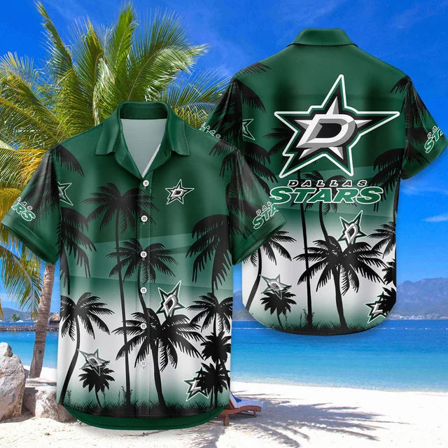 LIMITED EDITION - NEW CUSTOMIZED NHL15 DLS DALLAS STARS UNISEX HAWAIIAN SHIRT & SHORTS SET