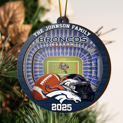 LIMITED EDITION - NEW CUSTOMIZED NFL13 DVB DENVER BRONCOS ORNAMENT