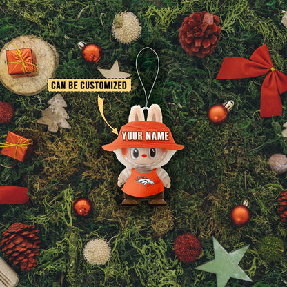 LIMITED EDITION - NEW CUSTOMIZED NFL13 DVB DENVER BRONCOS LABUBU CHRISTMAS ACRYLIC ORNAMENT