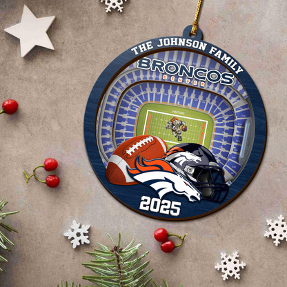 LIMITED EDITION - NEW CUSTOMIZED NFL13 DVB DENVER BRONCOS ORNAMENT
