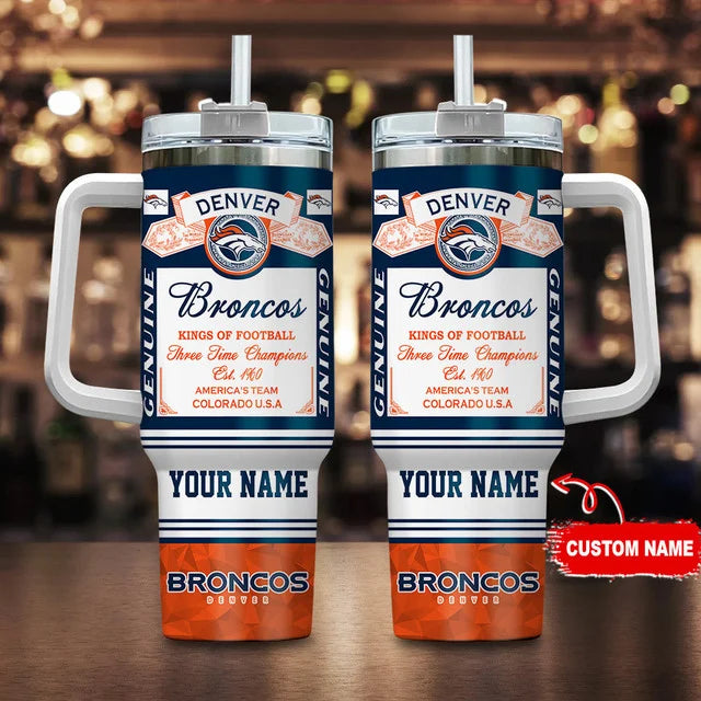 LIMITED EDITION - NEW CUSTOMIZED NFL13 DVB DENVER BRONCOS TUMBLER CUP