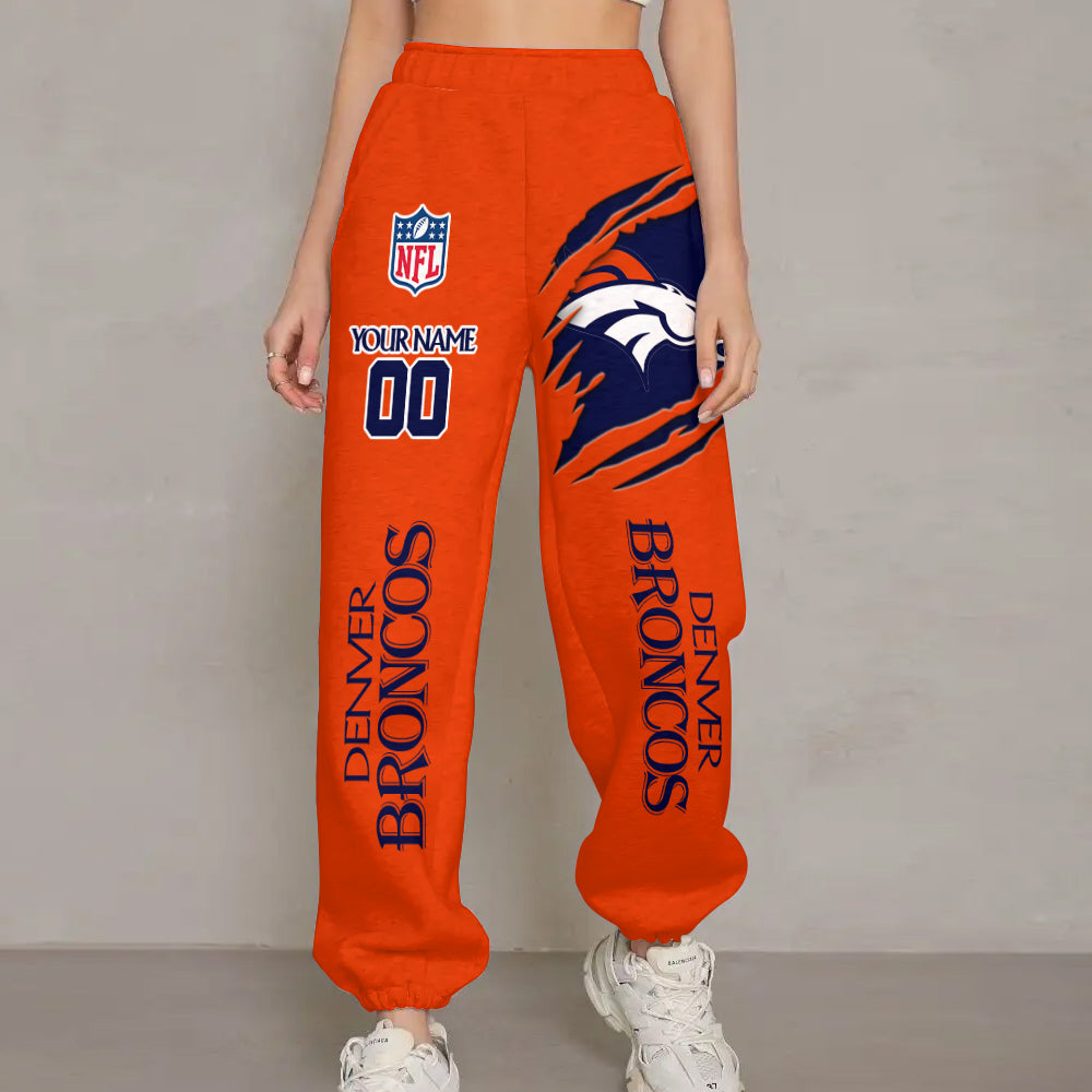 LIMITED EDITION - NEW PREMIUM NFL13 DVB DENVER BRONCOS UNISEX LONG PANTS