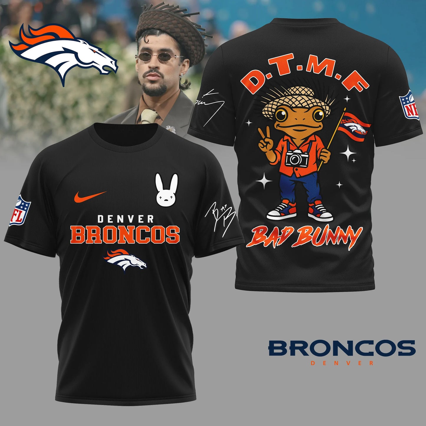 LIMITED EDITION - NEW CUSTOMIZED NFL13 DVB DENVER BRONCOS T-SHIRT, HOODIE, ZIP HOODIE