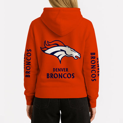 LIMITED EDITION - NEW CUSTOMIZED NFL13 DVB DENVER BRONCOS UNISEX HOODIE