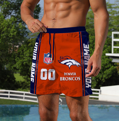 LIMITED EDITION - NEW CUSTOMIZED NFL13 DVB DENVER BRONCOS UNISEX SHORT PANTS