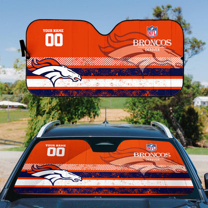 LIMITED EDITION - NEW CUSTOMIZED NFL13 DVB DENVER BRONCOS AUTO WINDSHIELD SHADE