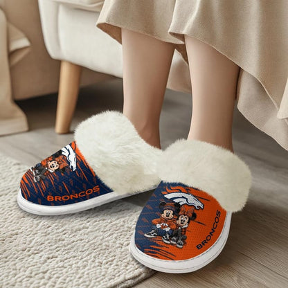 [SPECIAL OFFER] NEW CUSTOMIZED NFL13 DVB DENVER BRONCOS COTTON SLIPPERS