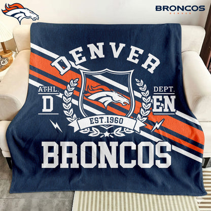 LIMITED EDITION - NEW CUSTOMIZED NFL13 DVB DENVER BRONCOS NORMAL & FLEECE BLANKET