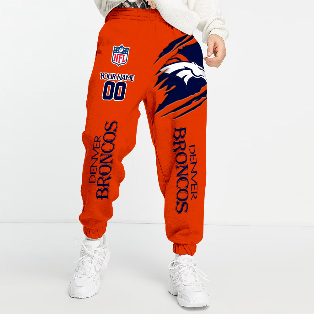 LIMITED EDITION - NEW PREMIUM NFL13 DVB DENVER BRONCOS UNISEX LONG PANTS