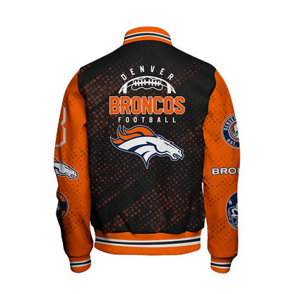 LIMITED EDITION - NEW CUSTOMIZED NFL13 DVB DENVER BRONCOS SATIN VARSITY JACKET & BASEBALL JACKET