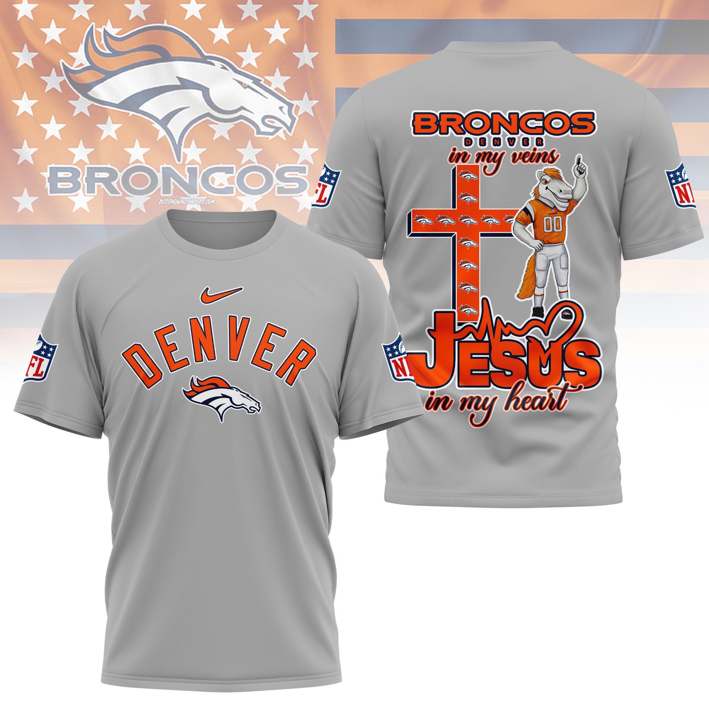 LIMITED EDITION - NEW CUSTOMIZED NFL13 DVB DENVER BRONCOS T-SHIRT | MULTIPLE COLORS AVAILABLE