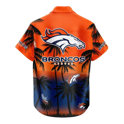 LIMITED EDITION - NEW CUSTOMIZED NFL13 DVB DENVER BRONCOS UNISEX HAWAIIAN SHIRT & SHORTS SET