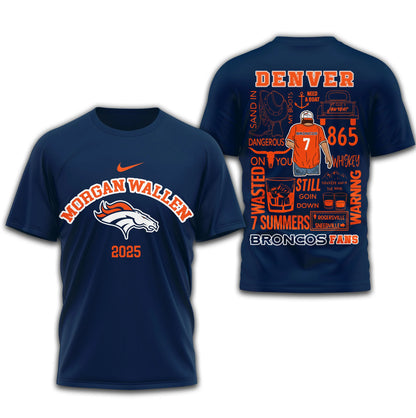 LIMITED EDITION - NEW CUSTOMIZED NFL13 DVB DENVER BRONCOS T-SHIRT | MULTIPLE COLORS AVAILABLE