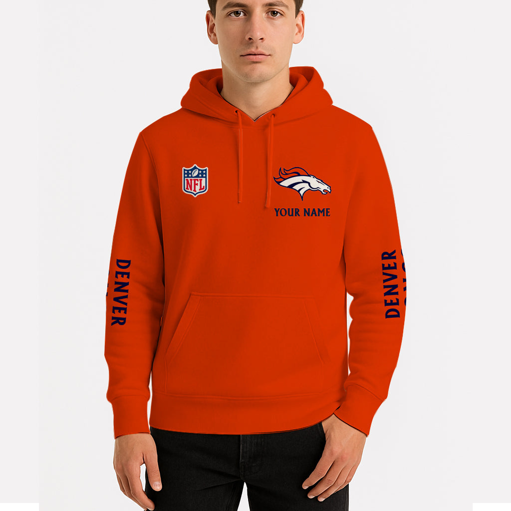 LIMITED EDITION - NEW CUSTOMIZED NFL13 DVB DENVER BRONCOS UNISEX HOODIE