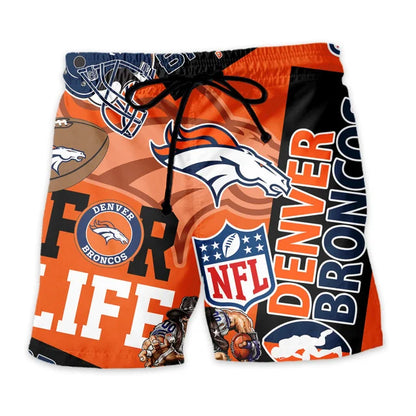 LIMITED EDITION - NEW CUSTOMIZED NFL13 DVB DENVER BRONCOS UNISEX HAWAIIAN SHIRT & SHORTS SET