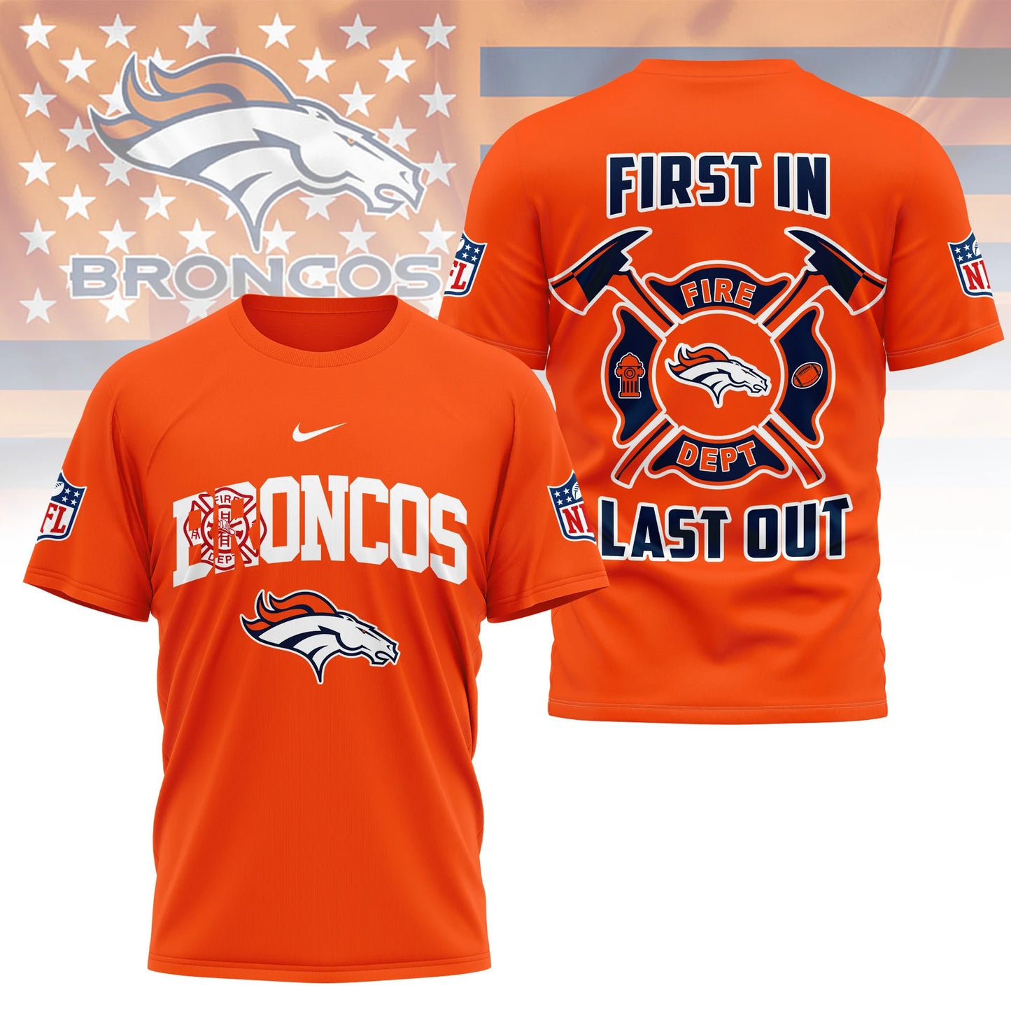 LIMITED EDITION - NEW CUSTOMIZED NFL13 DVB DENVER BRONCOS T-SHIRT | MULTIPLE COLORS AVAILABLE