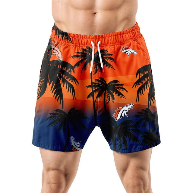 LIMITED EDITION - NEW CUSTOMIZED NFL13 DVB DENVER BRONCOS UNISEX HAWAIIAN SHIRT & SHORTS SET