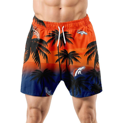 LIMITED EDITION - NEW CUSTOMIZED NFL13 DVB DENVER BRONCOS UNISEX HAWAIIAN SHIRT & SHORTS SET