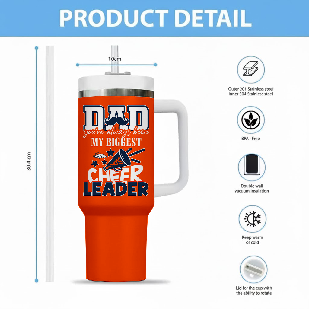 [SPECIAL OFFER] NEW CUSTOMIZED NFL13 DVB DENVER BRONCOS 40OZ TUMBLER