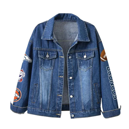 LIMITED EDITION - NEW CUSTOMIZED NFL13 DVB DENVER BRONCOS DENIM JACKET