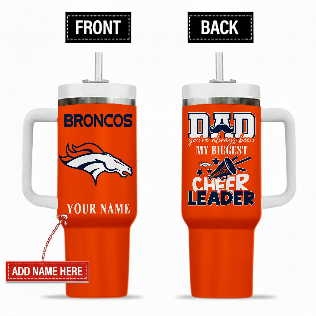 [SPECIAL OFFER] NEW CUSTOMIZED NFL13 DVB DENVER BRONCOS 40OZ TUMBLER