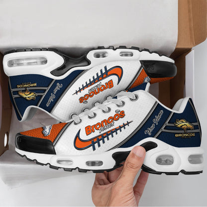 LIMITED EDITION - NEW CUSTOMIZED NFL13 DVB DENVER BRONCOS UNISEX AIR MAX PLUS SNEAKERS
