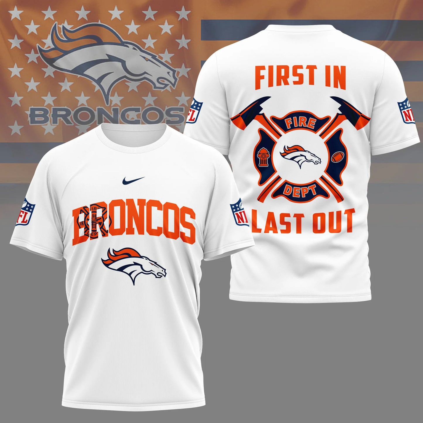 LIMITED EDITION - NEW CUSTOMIZED NFL13 DVB DENVER BRONCOS T-SHIRT | MULTIPLE COLORS AVAILABLE