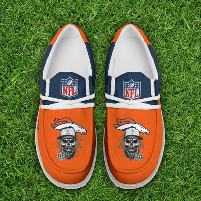 LIMITED EDITION - NEW CUSTOMIZED NFL13 DVB DENVER BRONCOS LOAFER SHOES