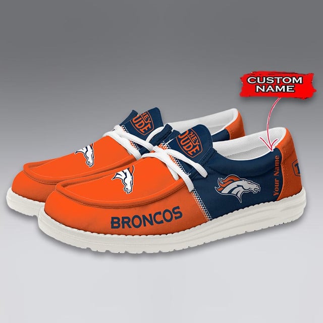 LIMITED EDITION - NEW CUSTOMIZED NFL13 DVB DENVER BRONCOS LOAFER SHOES