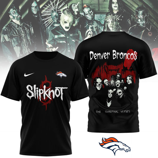 LIMITED EDITION - NEW CUSTOMIZED NFL13 DVB DENVER BRONCOS SLIPKNOT 3D SHIRT