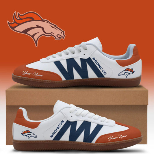 LIMITED EDITION - NEW CUSTOMIZED NFL13 DVB DENVER BRONCOS CLASSIC SNEAKERS