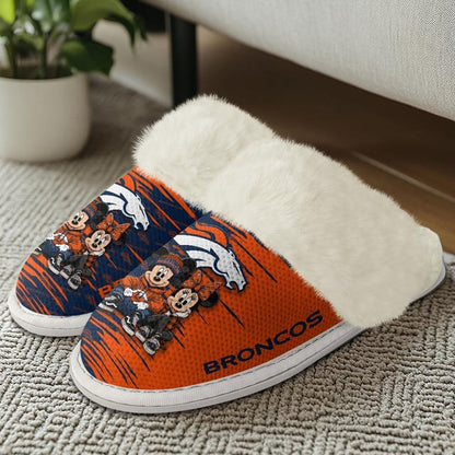 [SPECIAL OFFER] NEW CUSTOMIZED NFL13 DVB DENVER BRONCOS COTTON SLIPPERS