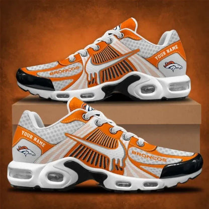 LIMITED EDITION - NEW CUSTOMIZED NFL13 DVB DENVER BRONCOS UNISEX AIR MAX PLUS SNEAKERS