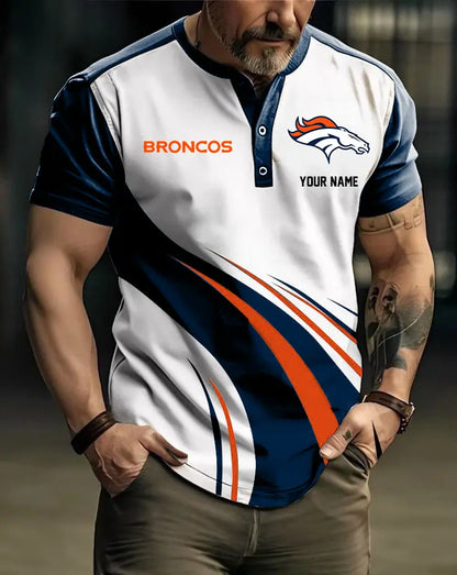 LIMITED EDITION - NEW CUSTOMIZED NFL13 DVB DENVER BRONCOS POLO SHIRT