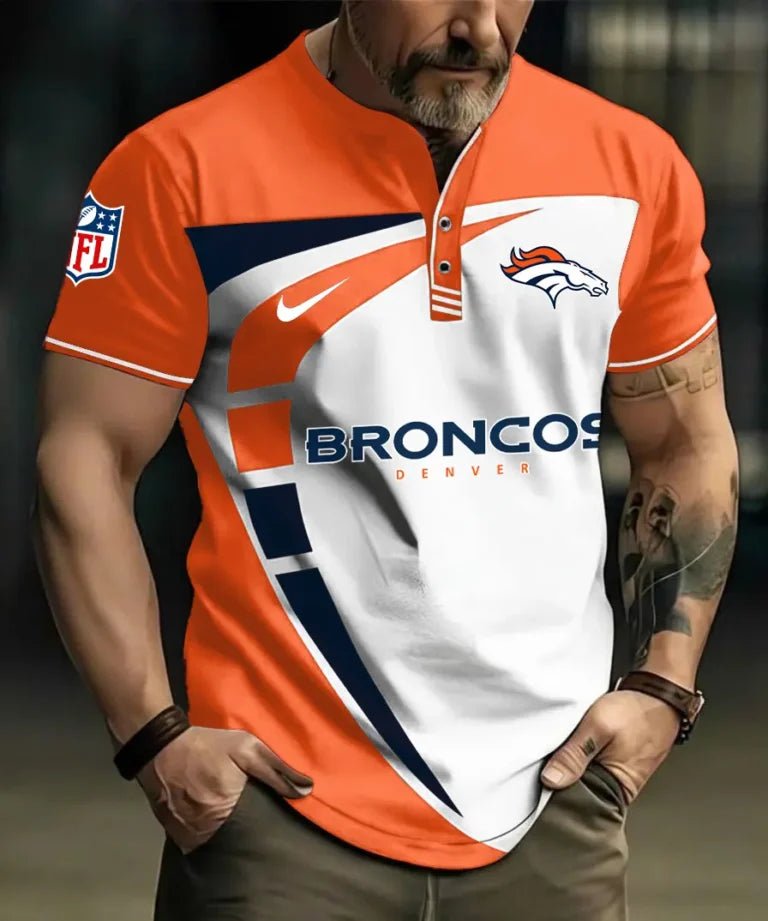 LIMITED EDITION - NEW CUSTOMIZED NFL13 DVB DENVER BRONCOS POLO SHIRT