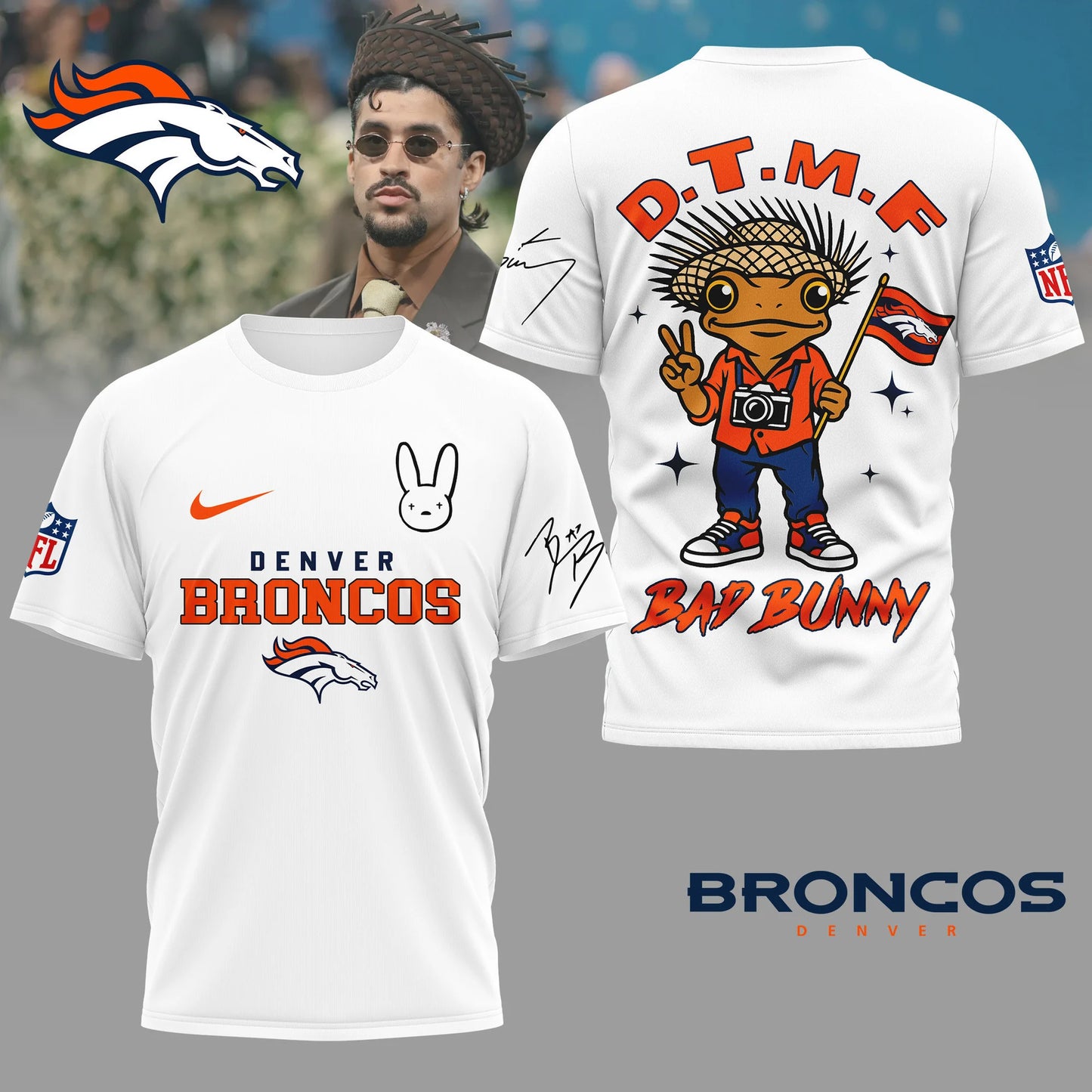 LIMITED EDITION - NEW CUSTOMIZED NFL13 DVB DENVER BRONCOS T-SHIRT, HOODIE, ZIP HOODIE