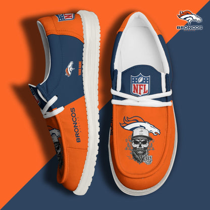 LIMITED EDITION - NEW CUSTOMIZED NFL13 DVB DENVER BRONCOS LOAFER SHOES