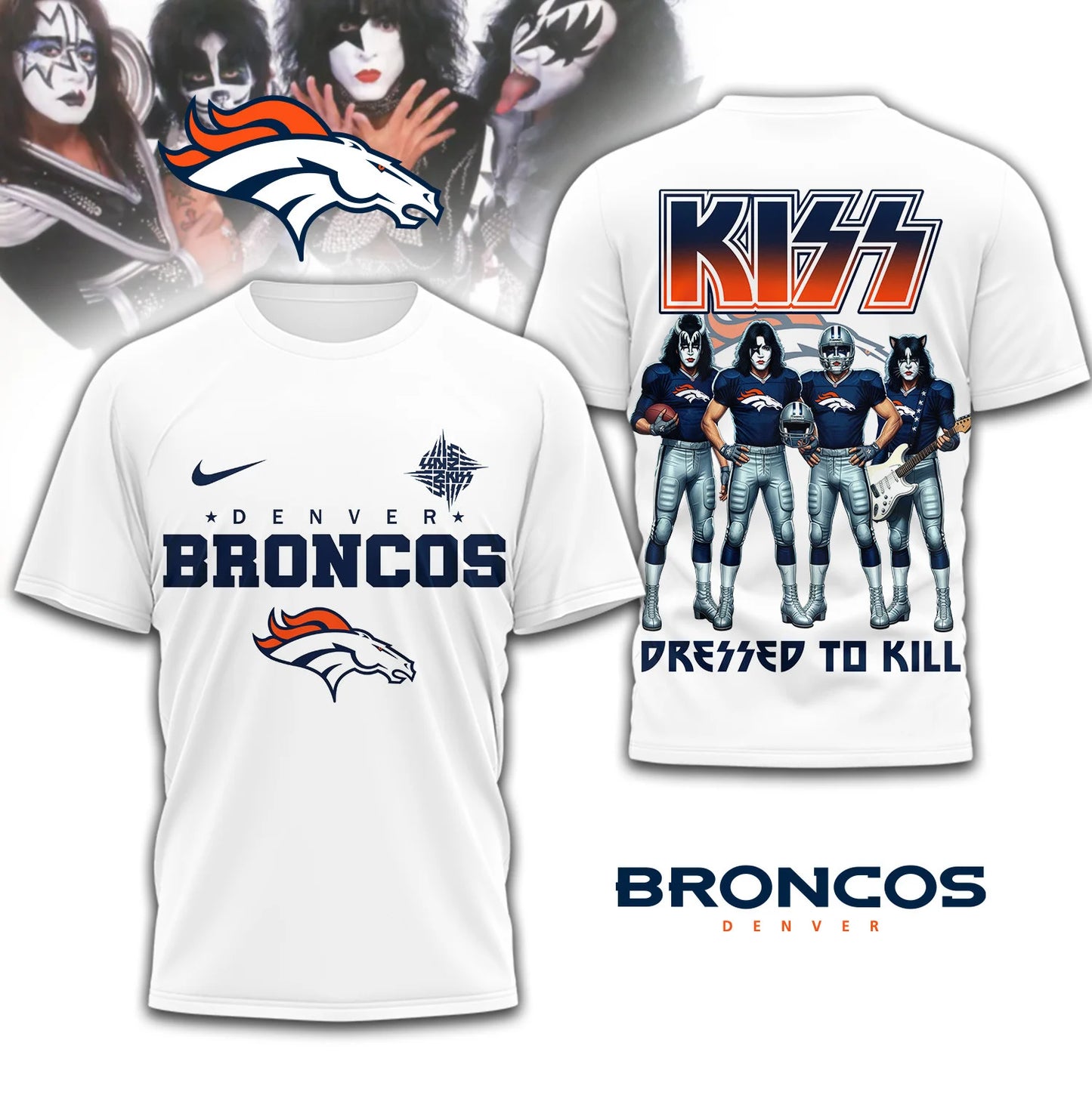 LIMITED EDITION - NEW CUSTOMIZED NFL13 DVB DENVER BRONCOS T-SHIRT | MULTIPLE COLORS AVAILABLE