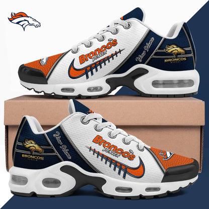 LIMITED EDITION - NEW CUSTOMIZED NFL13 DVB DENVER BRONCOS UNISEX AIR MAX PLUS SNEAKERS