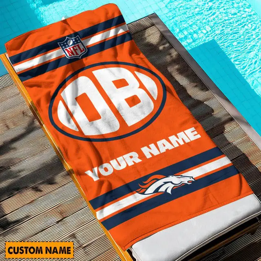 LIMITED EDITION - NEW CUSTOMIZED NFL13 DVB DENVER BRONCOS BEACH & BATH TOWEL (KIDS & ADULTS)