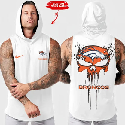 LIMITED EDITION - NEW CUSTOMIZED NFL13 DVB DENVER BRONCOS HOODED TANK TOP