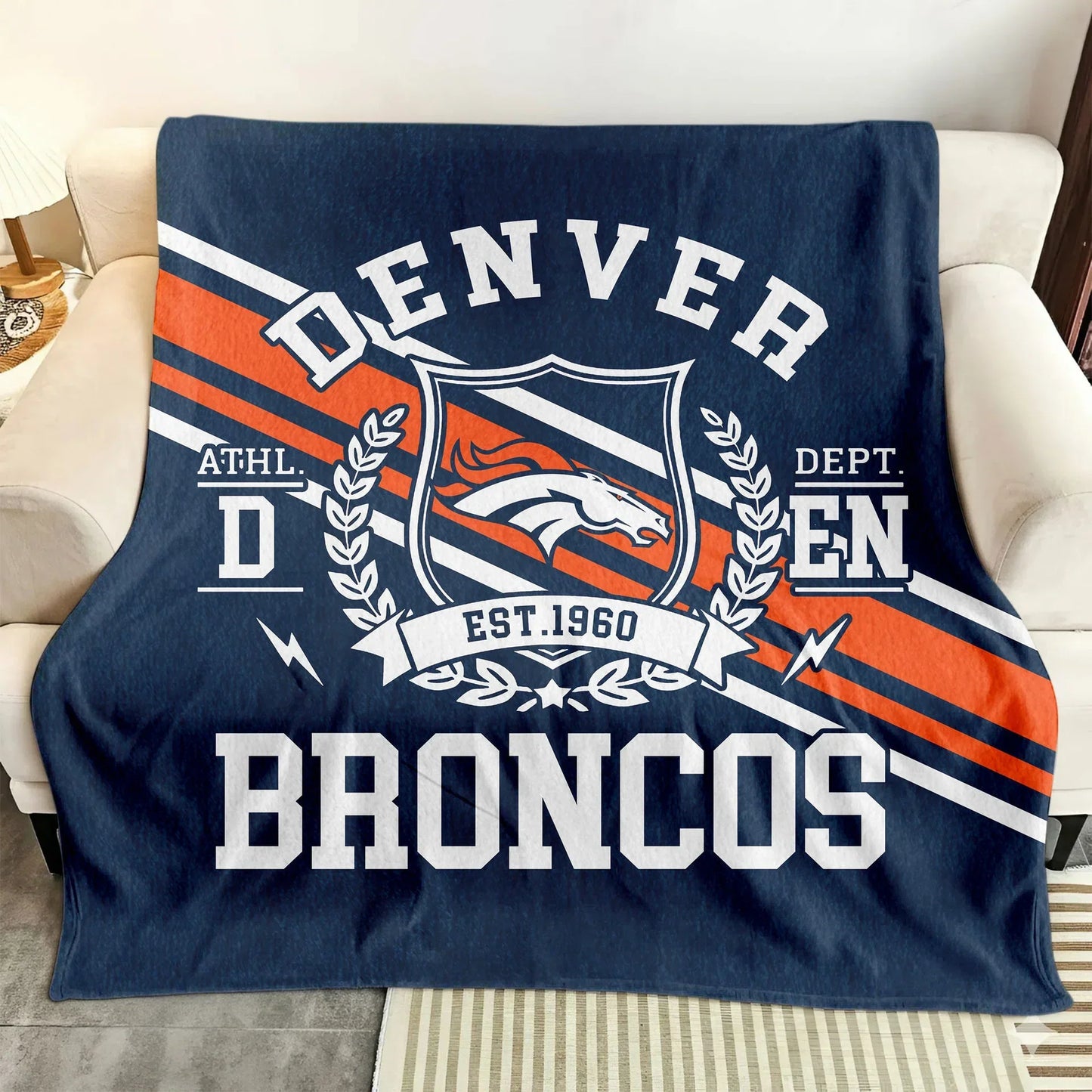 LIMITED EDITION - NEW CUSTOMIZED NFL13 DVB DENVER BRONCOS NORMAL & FLEECE BLANKET
