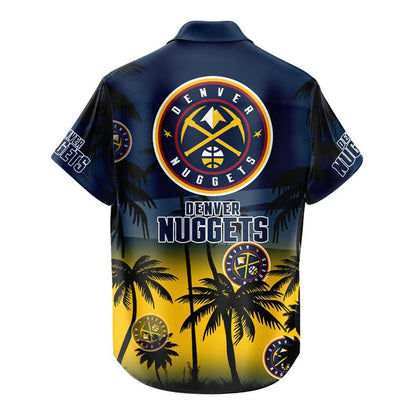 LIMITED EDITION - NEW CUSTOMIZED NBA08 DNU DENVER NUGGETS UNISEX HAWAIIAN SHIRT & SHORTS SET