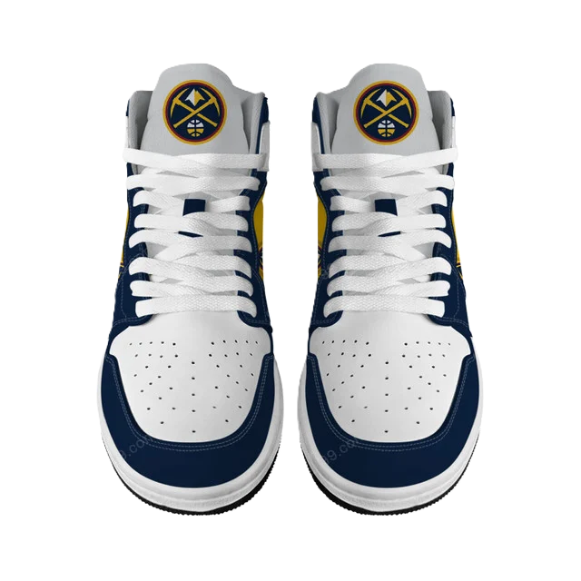[HOT DEAL] NEW CUSTOMIZED NBA08 DNU DENVER NUGGETS AIR JORDAN SNEAKERS