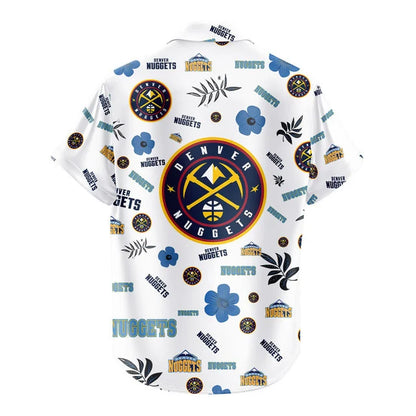 LIMITED EDITION - NEW CUSTOMIZED NBA08 DNU DENVER NUGGETS UNISEX HAWAIIAN SHIRT & SHORTS SET